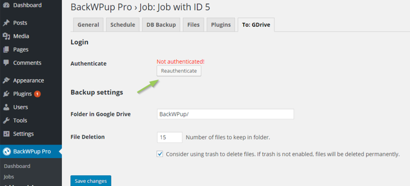 GDrive. Click on the tab