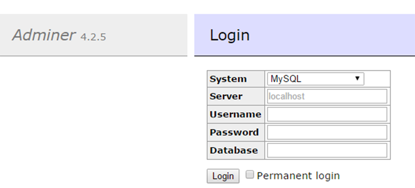 Log in with the credentials